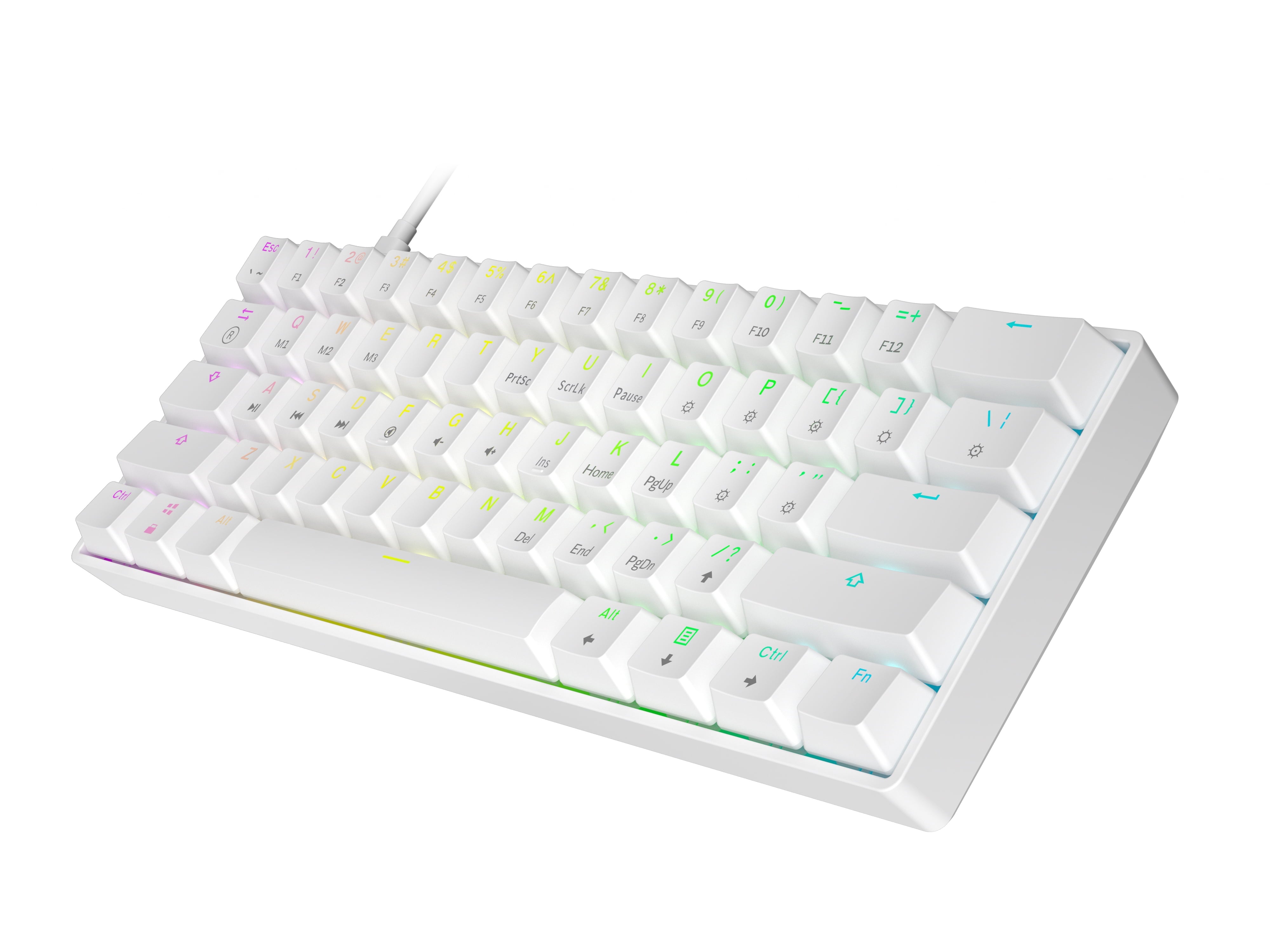 HK GAMING GK61 Compact 61-Key RGB Mechanical Gaming Keyboard for PC/Mac